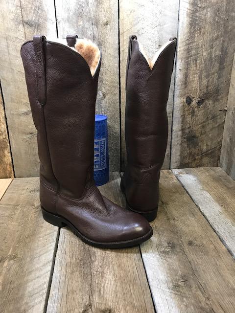 Choco Moose & Sheep Lined Rubber Trac Sole Tres Outlaws Men's Tall Boot 4219