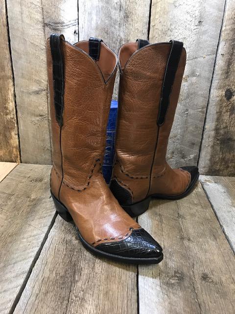 Tan Buffalo & Black Gator Men's Classic 4223
