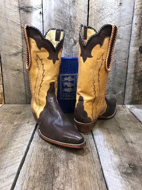 Kangaroo Laced Inside Seam Natural Choc Tres Outlaws Women's Classic 1684 *