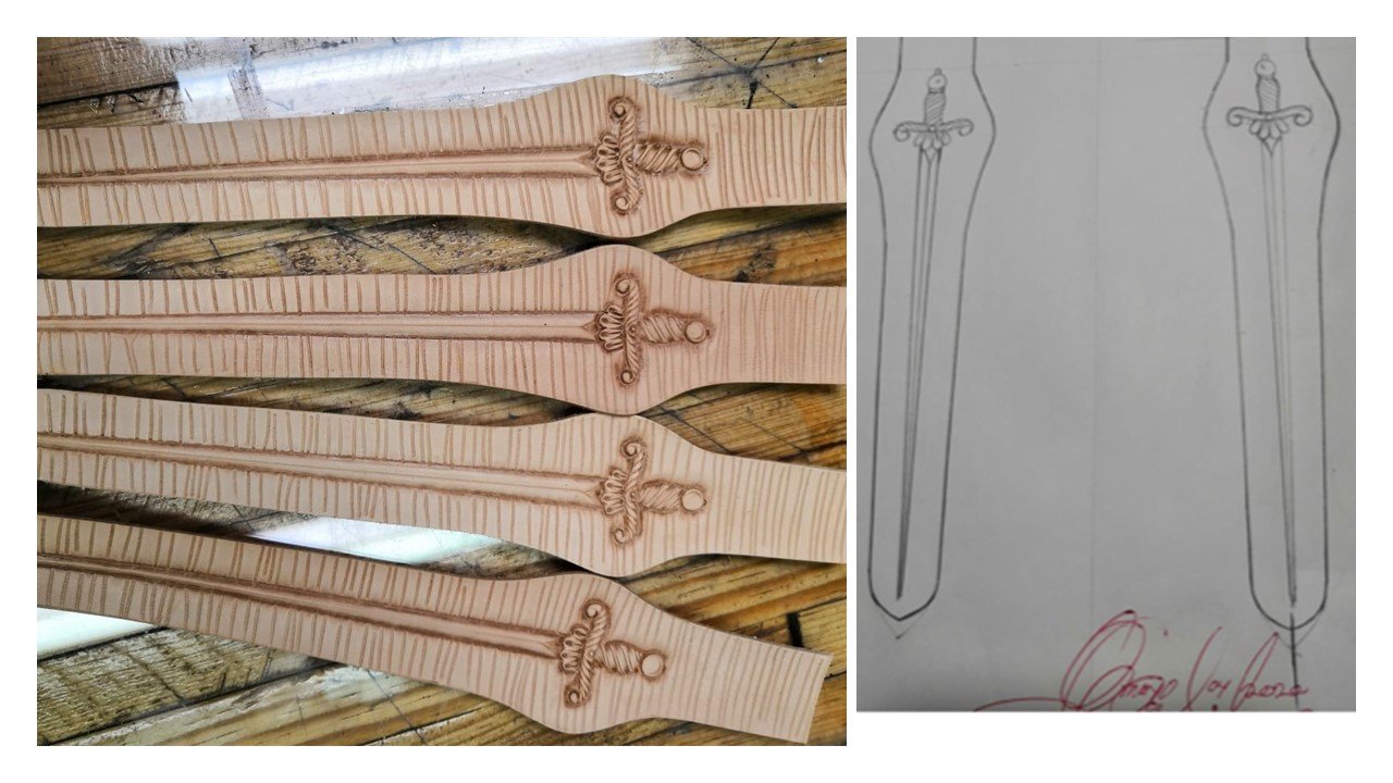 Sword - Sketch Transfer -Leather