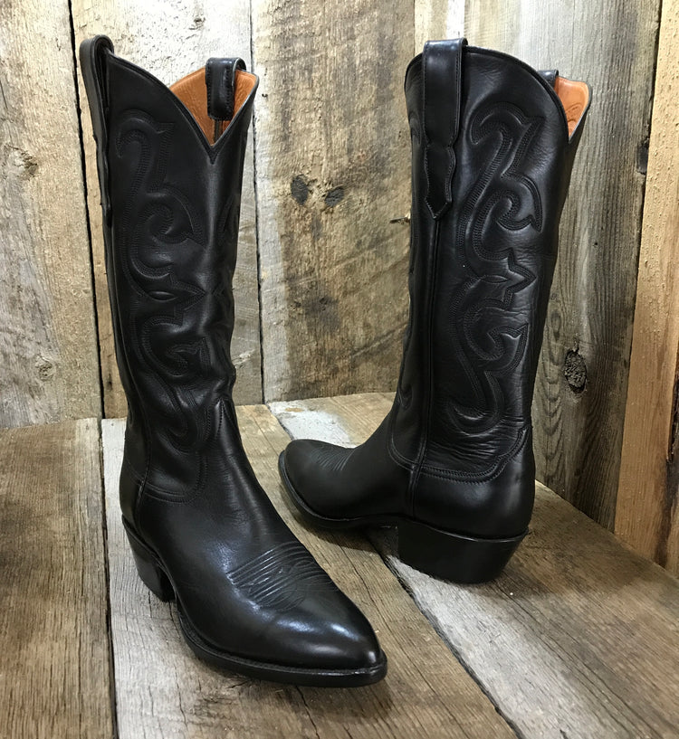 Black French Calf  Tres Outlaws Women's Classic  1103
