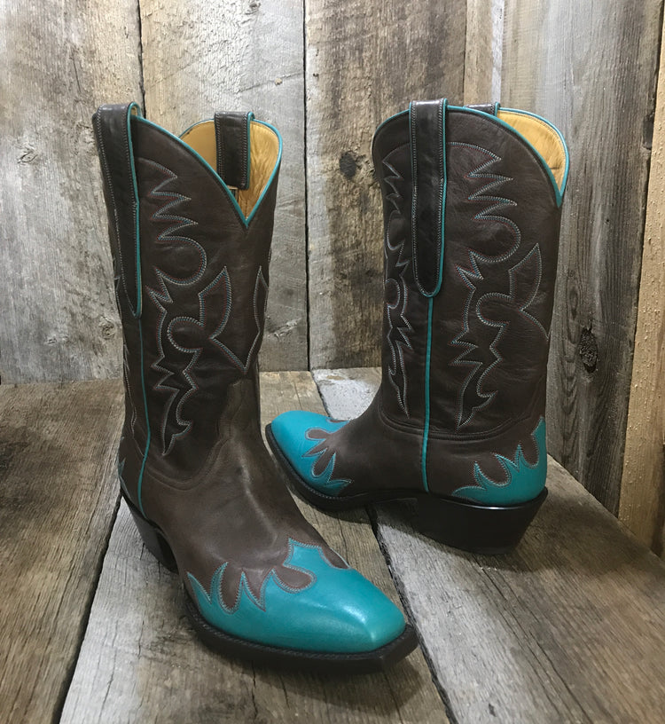 Ranch Horse & Calf Skin  w/Turquoise 1562
