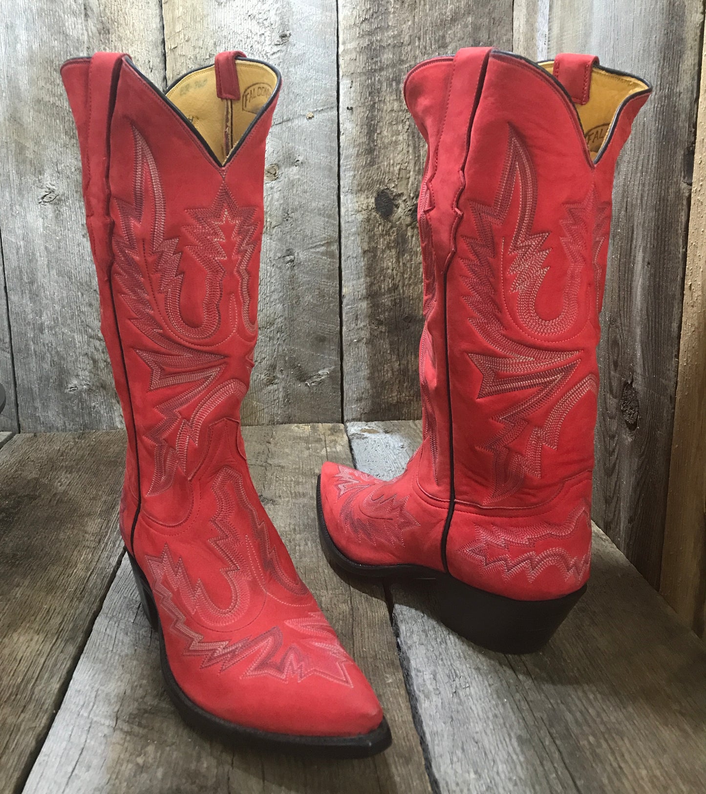 Red Nubuk & Stitching Women's Classic 1633 *