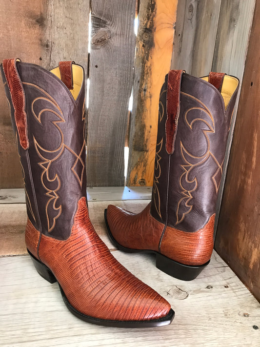 Brown Teju Lizard Men's Classic Boot 3932